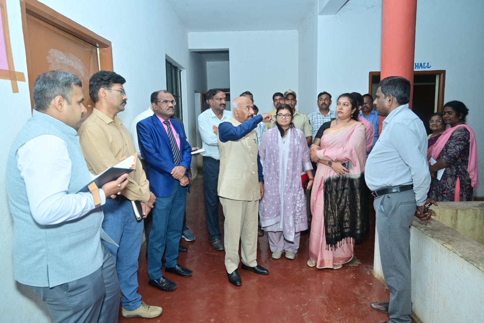 Deputy Lokayukta's visit to Chamarajanagar - displeasure at hostel arrangement