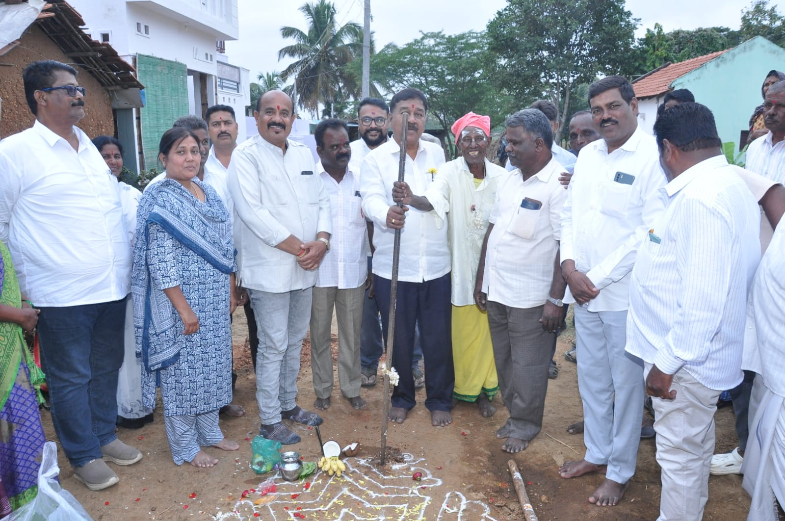 MLA A.R. Krishnamurthy drives development works in Kollegala