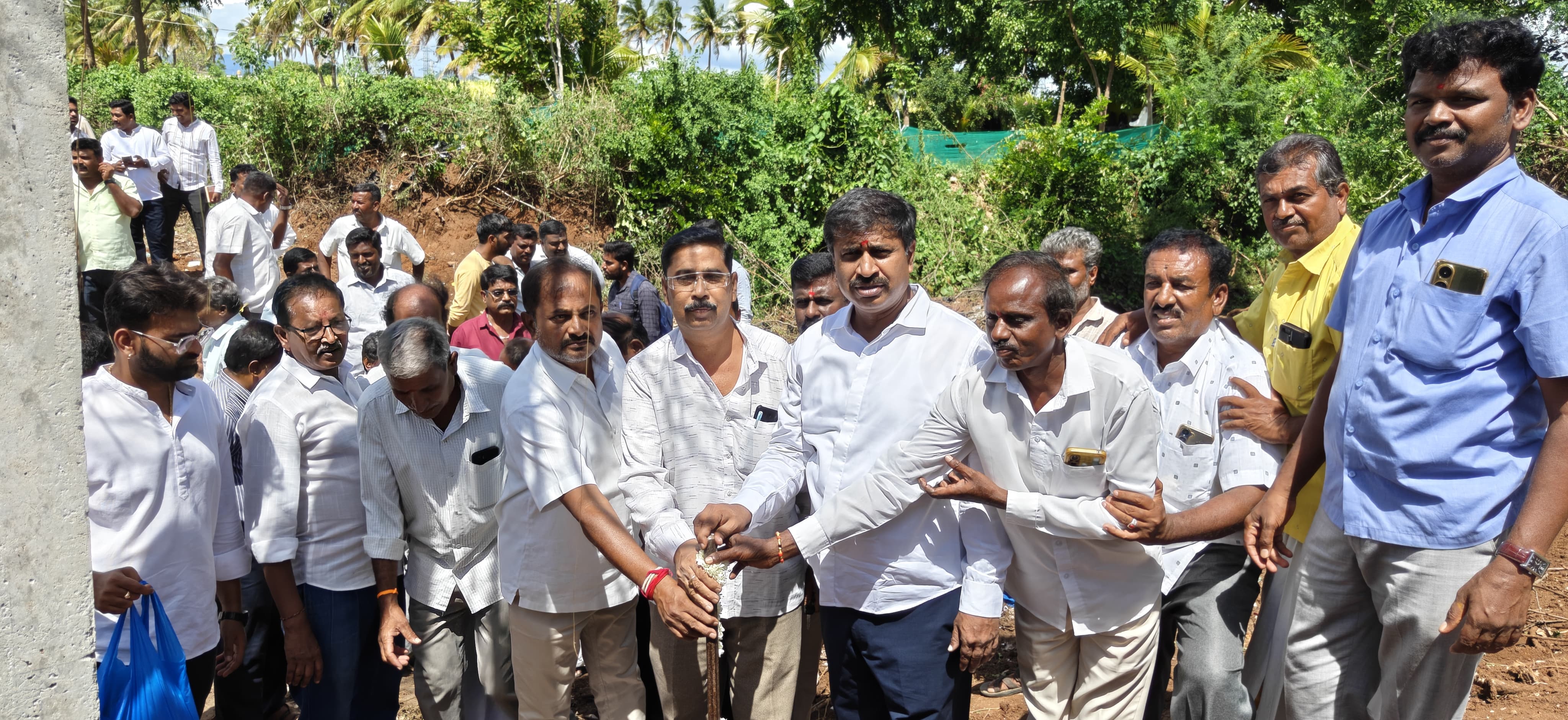 Hanur - Guddali Puja for construction of short bridge